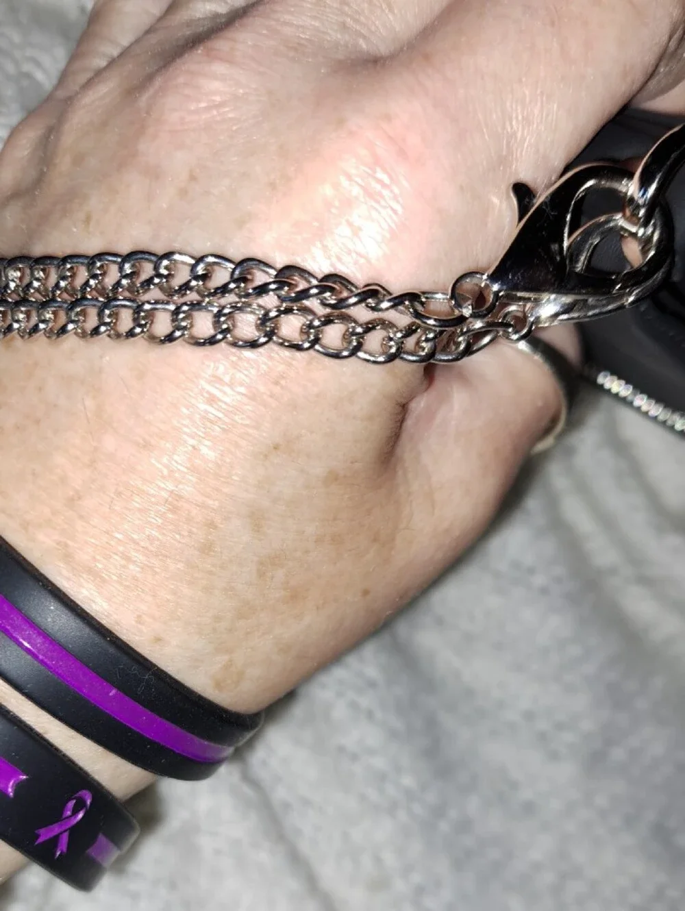 Black Leather Men’s Wallet  Or Womens W/chain (Humperpaul)